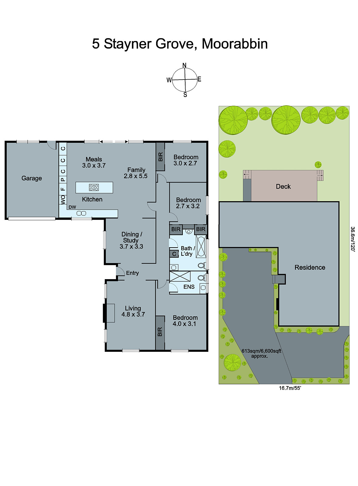 5 Stayner Grove, Moorabbin VIC 3189 - Floorplan