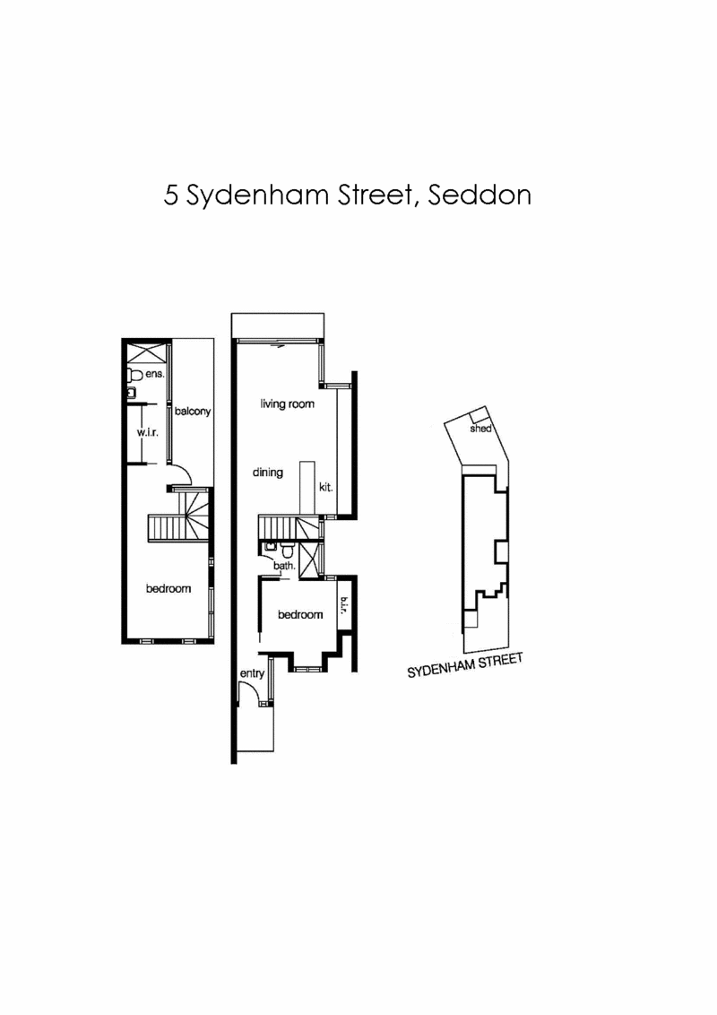 5 Sydenham Street, SEDDON VIC 3011 - Floorplan