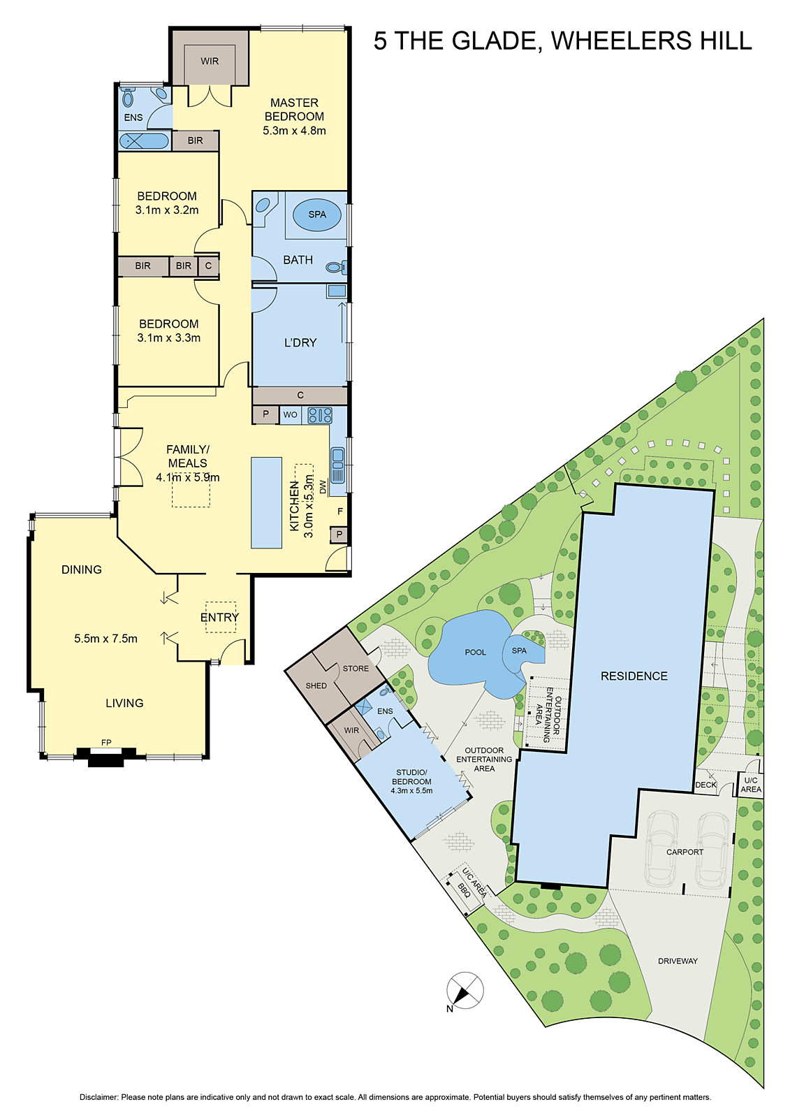 5 The Glade, Wheelers Hill VIC 3150 - Floorplan
