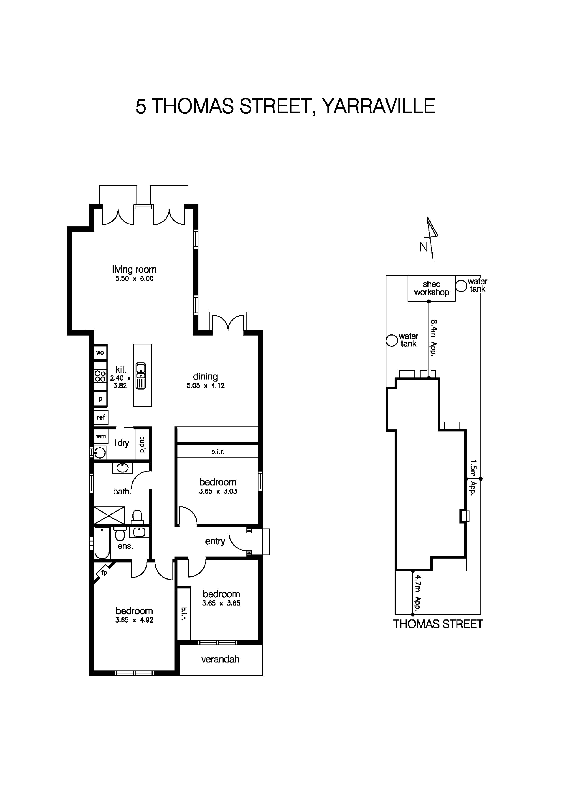 5 Thomas Street, YARRAVILLE VIC 3013 - Floorplan