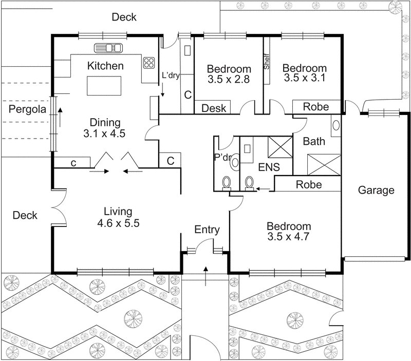 5 Ward Street, Bentleigh VIC 3204 - Floorplan