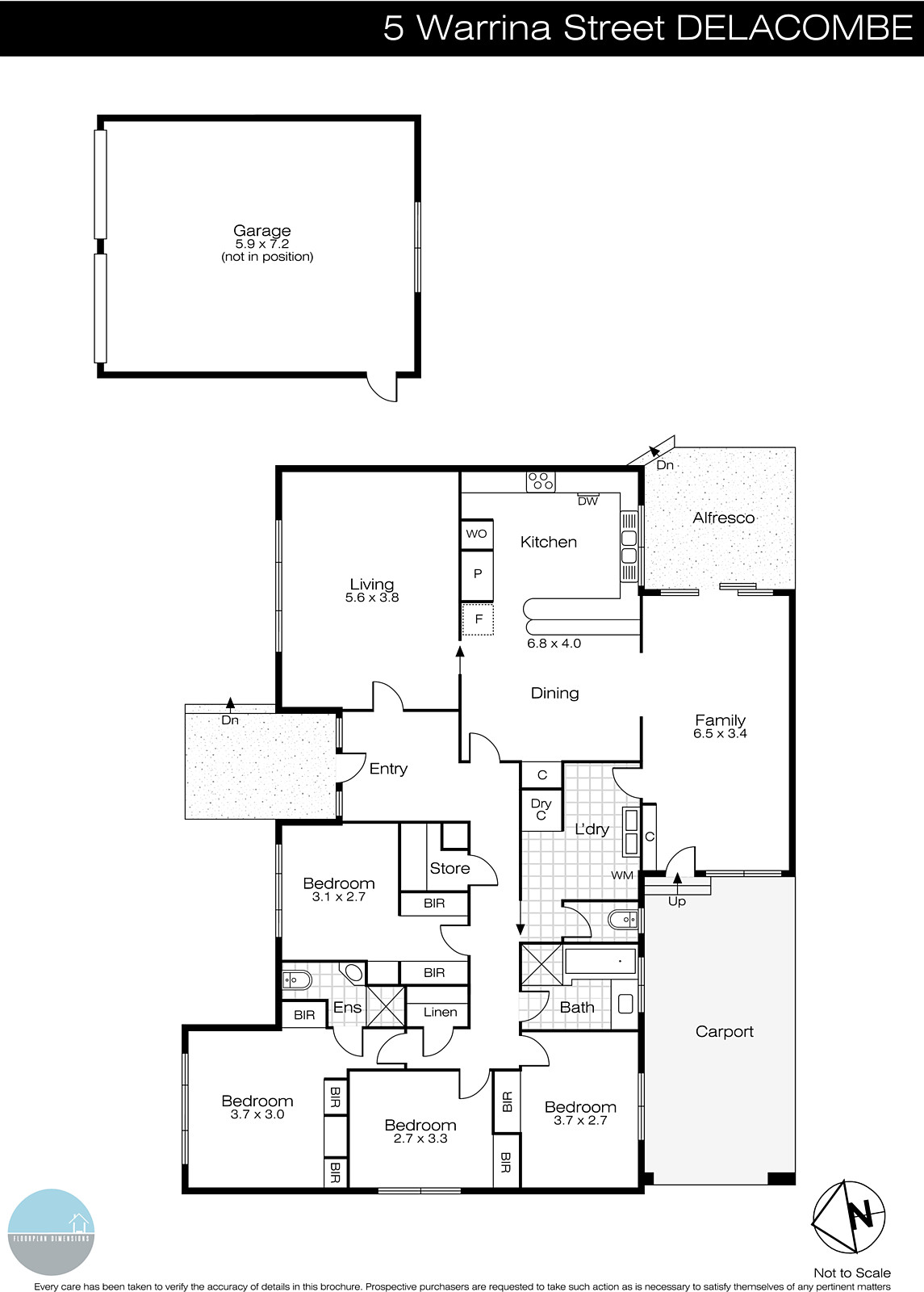 5 Warrina Drive, Delacombe VIC 3356 - Floorplan