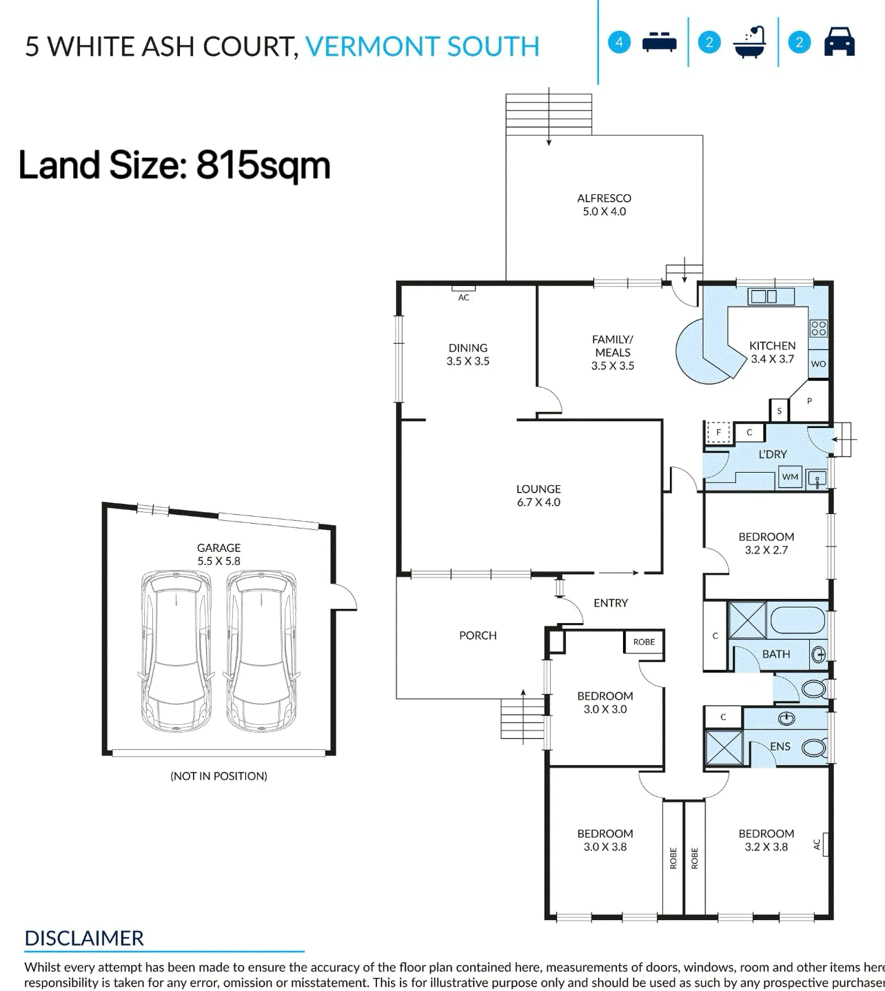 5 White Ash Court, Vermont South VIC 3133 - Floorplan