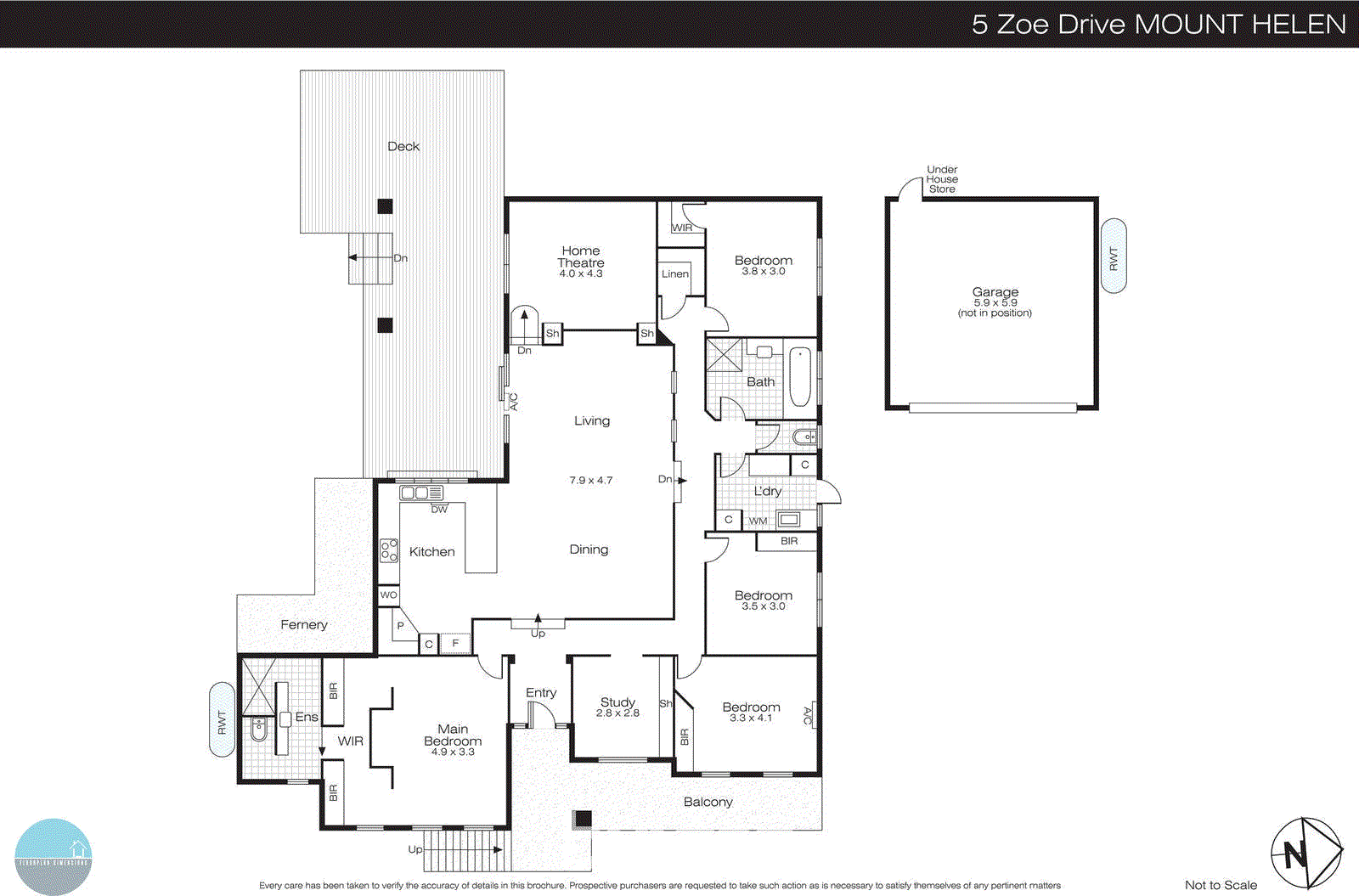 5 Zoe Drive, Mount Helen VIC 3350 - Floorplan
