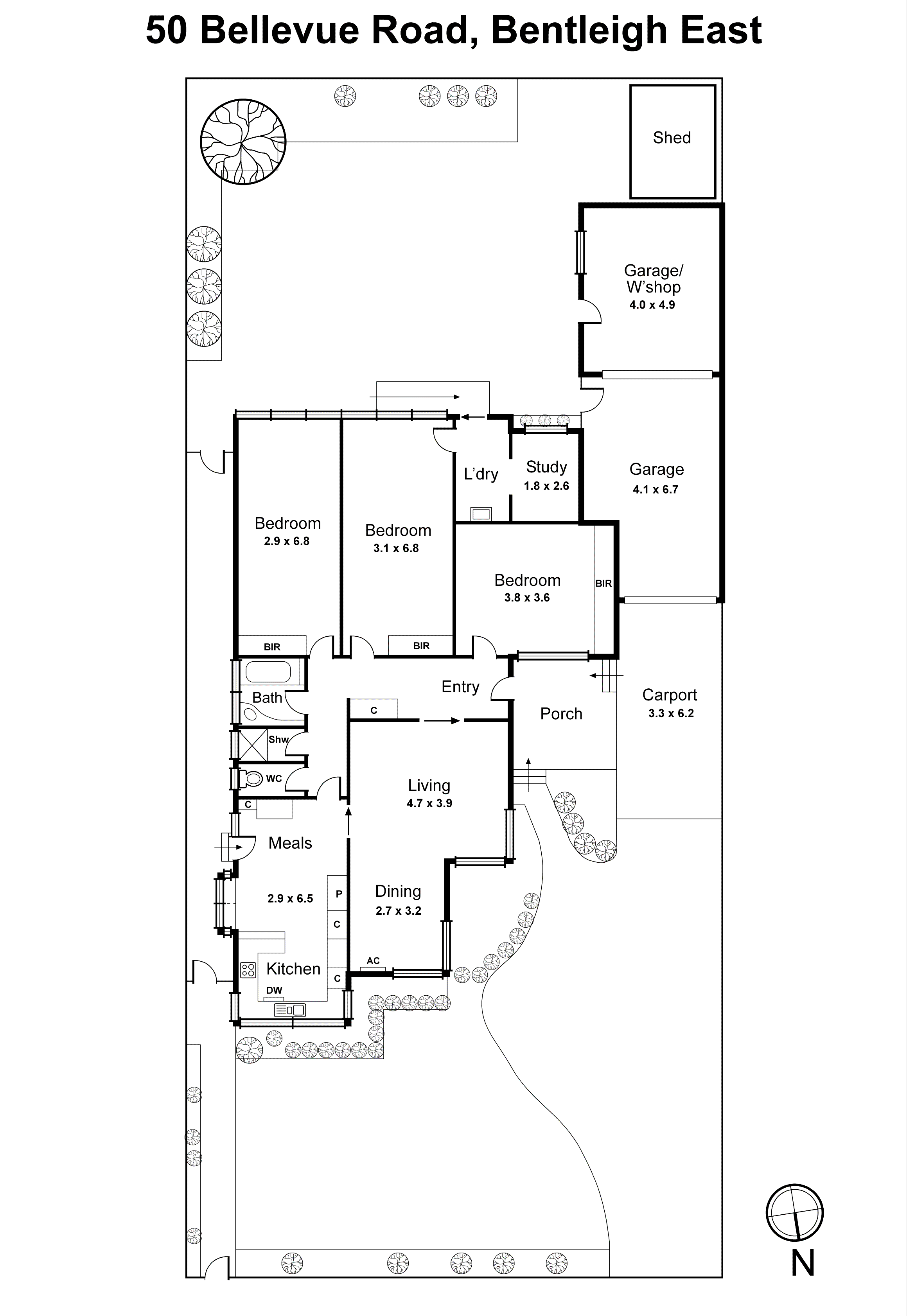 50 Bellevue Road, Bentleigh East VIC 3165 - Floorplan