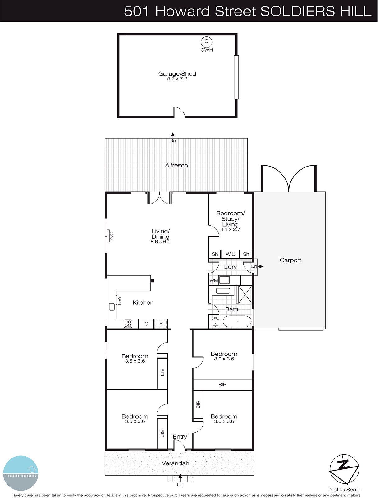 501 Howard Street, Soldiers Hill VIC 3350 - Floorplan