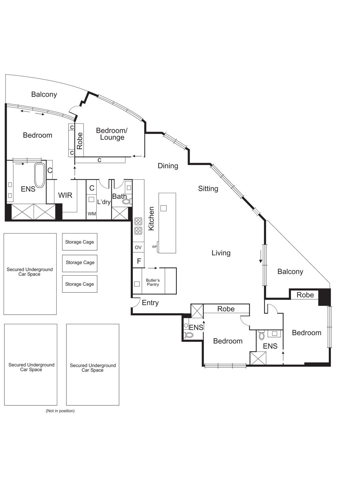 501/12 Railway Walk North, Hampton VIC 3188 - Floorplan
