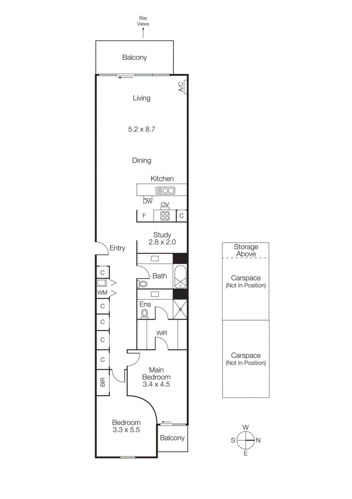 501D/134 Rouse Street, Port Melbourne VIC 3207 - Floorplan