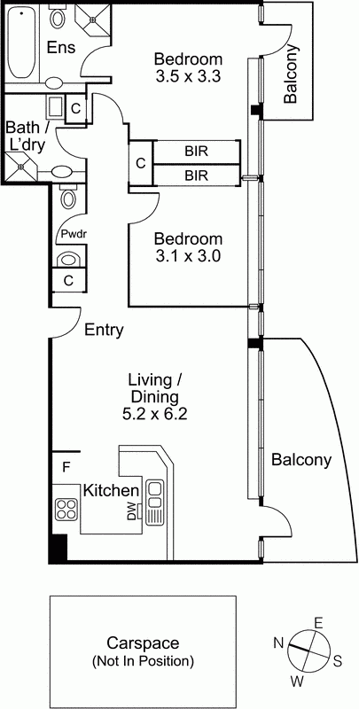 502/598 St Kilda Road, MELBOURNE VIC 3004 - Floorplan