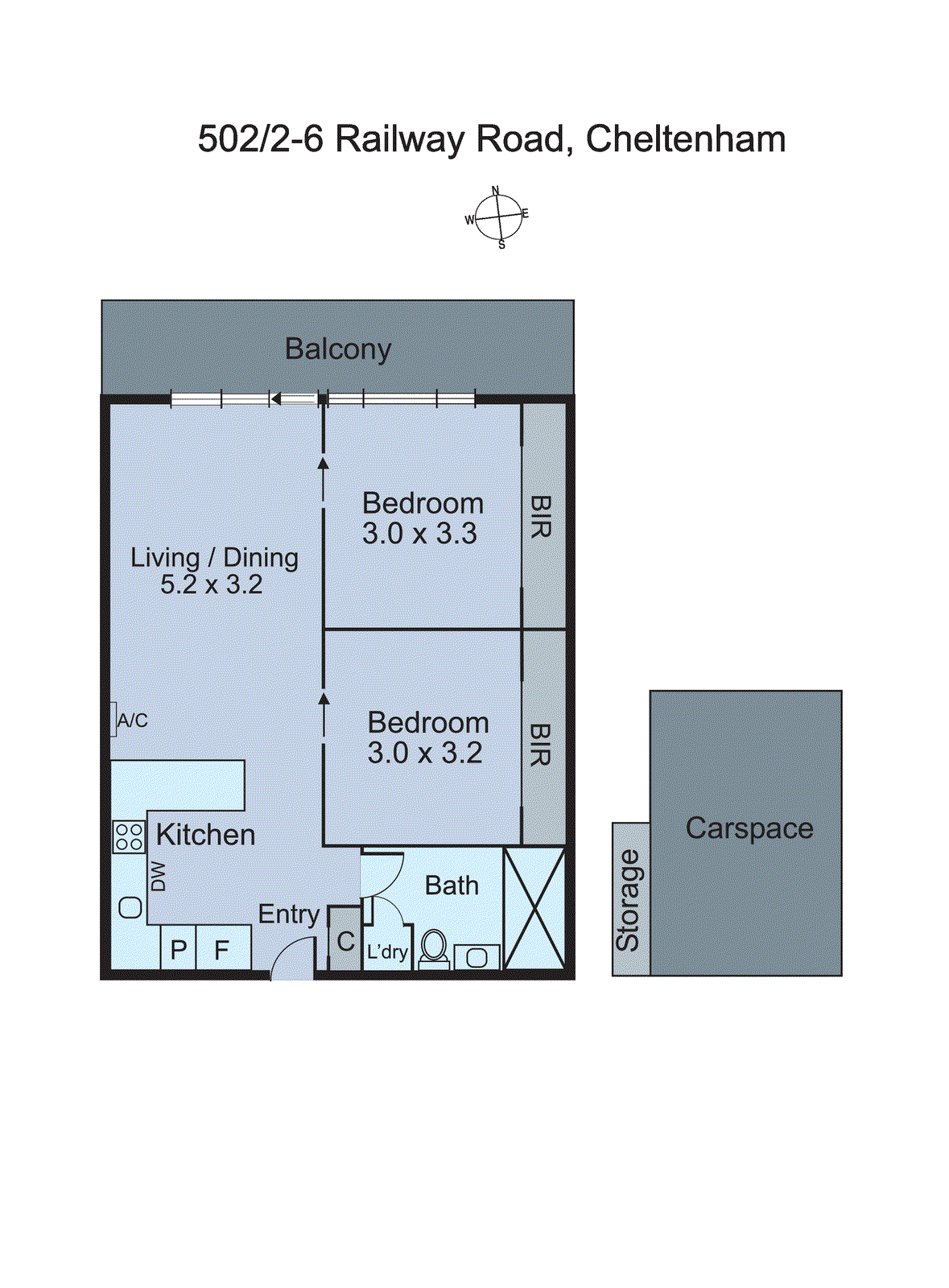 502/6 Railway Road, Cheltenham VIC 3192 - Floorplan