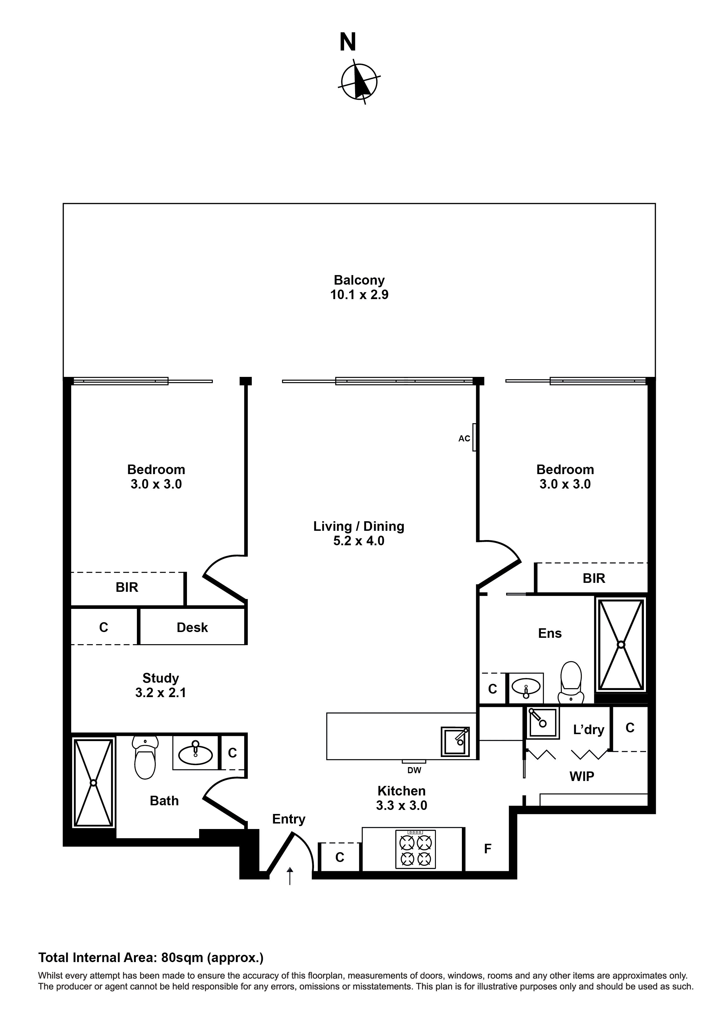 502/8 Joseph Road, Footscray VIC 3011 - Floorplan