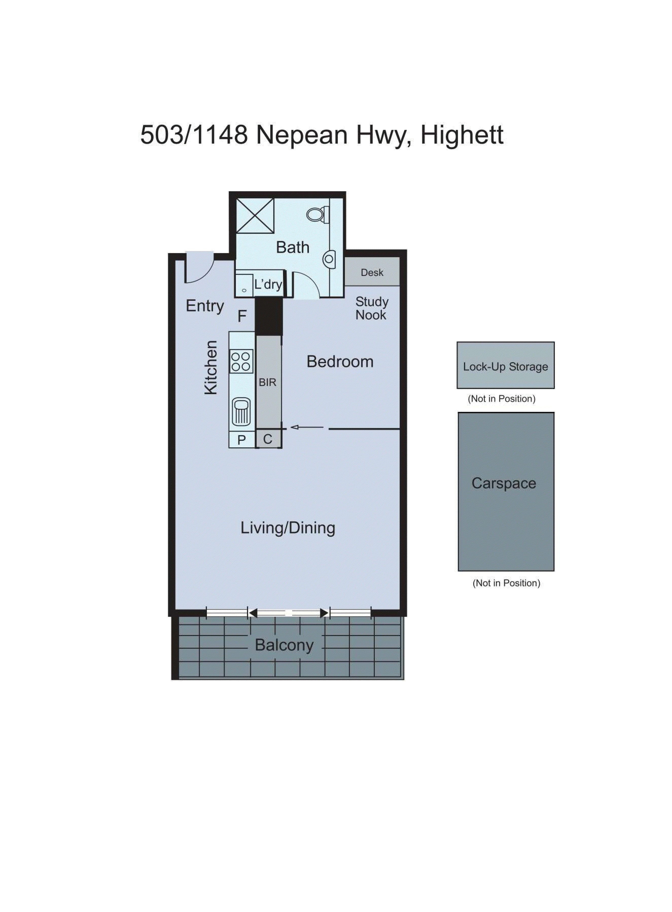 503/1148 Nepean Highway, Highett VIC 3190 - Floorplan