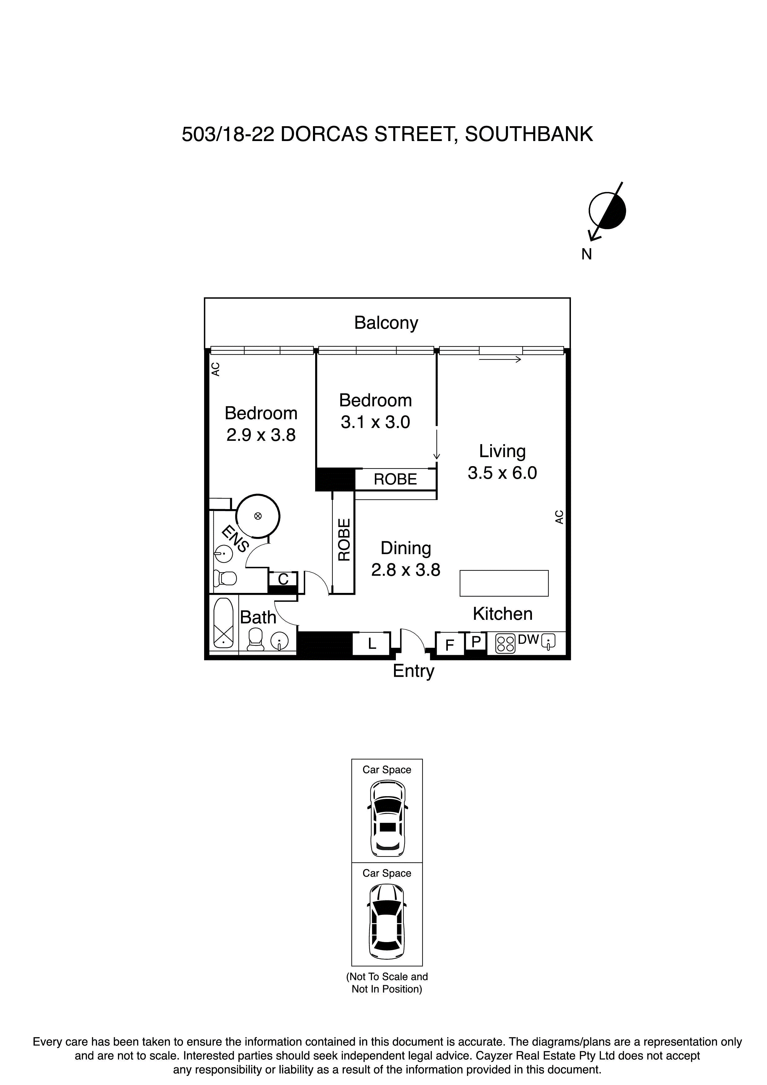 503/18-22 Dorcas Street, SOUTHBANK VIC 3006 - Floorplan