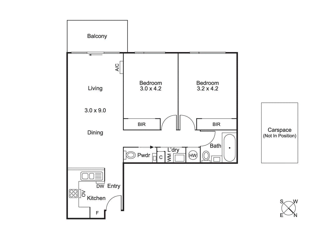 504/166 Rouse Street, Port Melbourne VIC 3207 - Floorplan