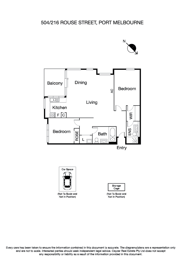 504/216 Rouse Street, PORT MELBOURNE VIC 3207 - Floorplan