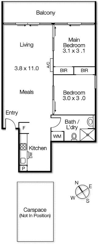 504/25 Pickles Street, Port Melbourne VIC 3207 - Floorplan