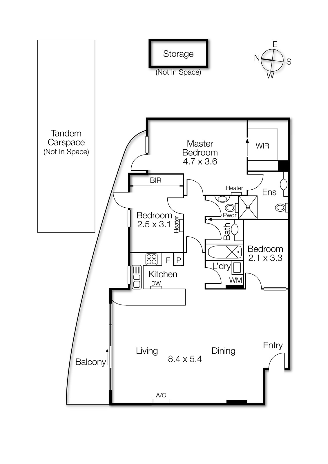 504/5 Alma Road, St Kilda VIC 3182 - Floorplan