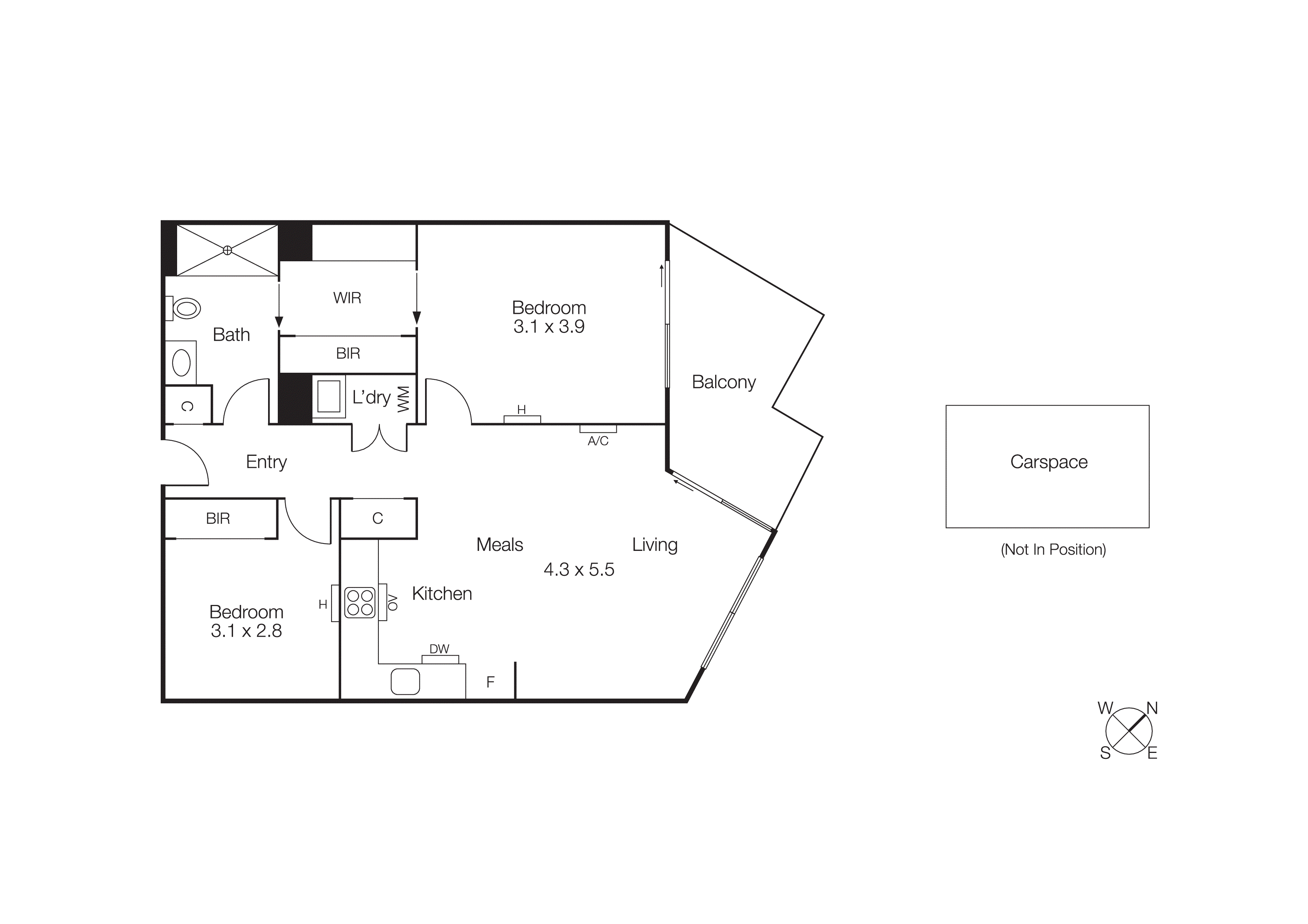 504/77 Nott Street, Port Melbourne VIC 3207 - Floorplan