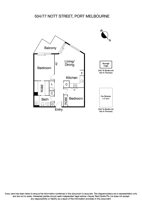 504/77 Nott Street, PORT MELBOURNE VIC 3207 - Floorplan