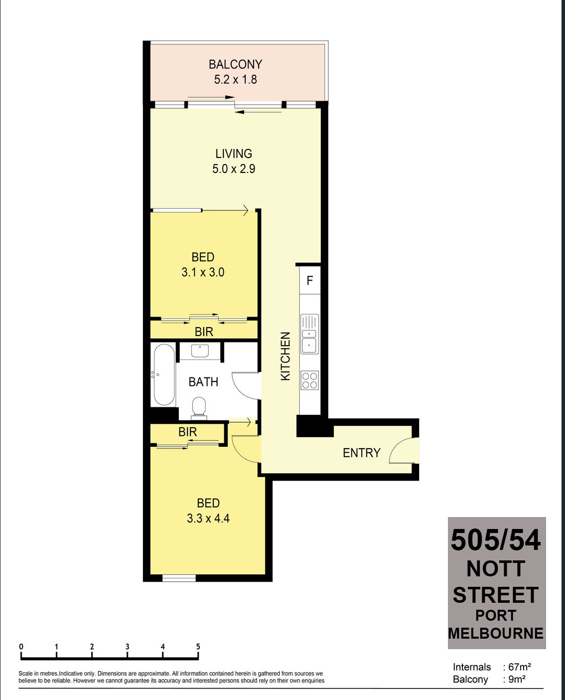 505/54 Nott Street, PORT MELBOURNE VIC 3207 - Floorplan
