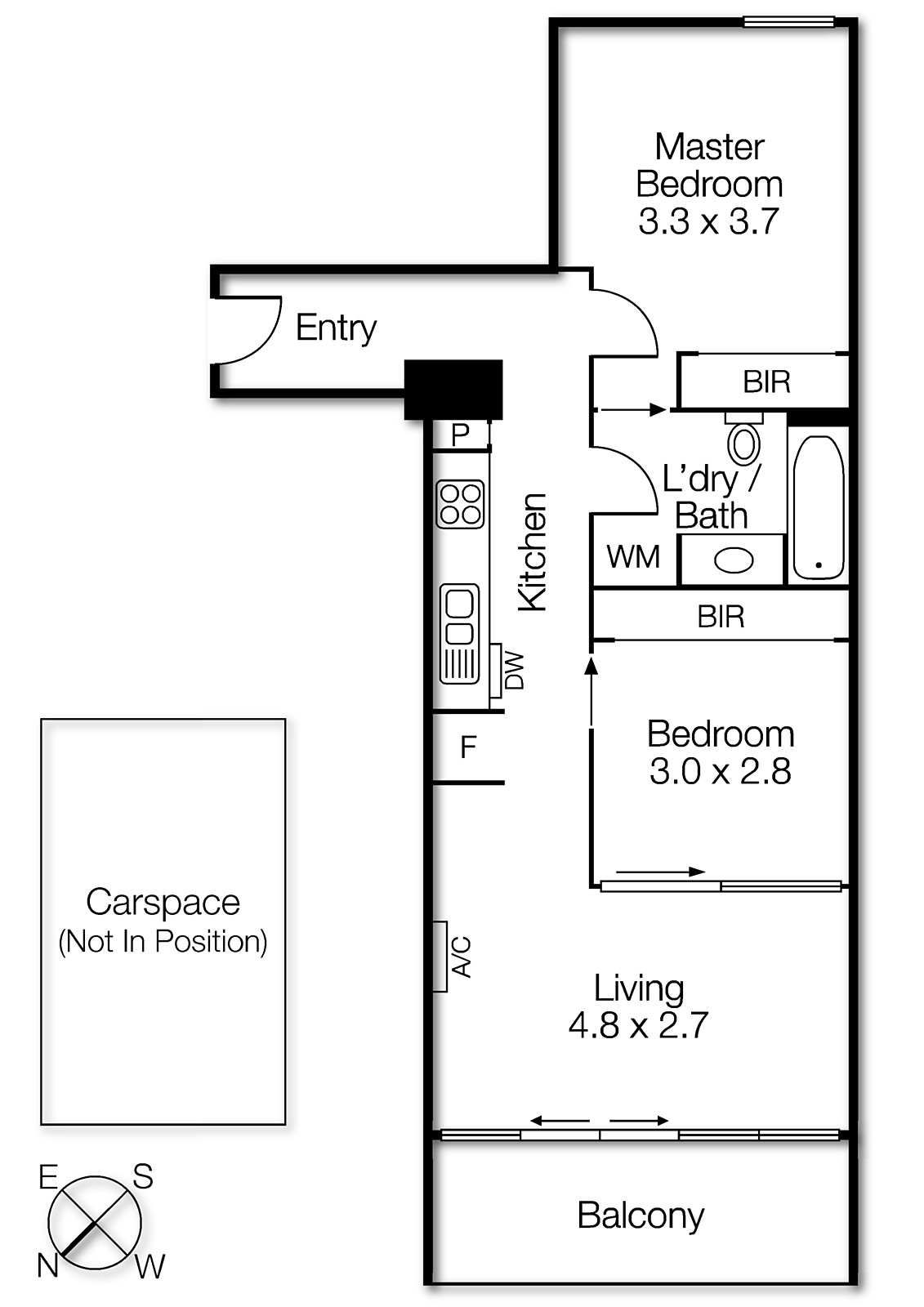 505/54 Nott Street, Port Melbourne VIC 3207 - Floorplan