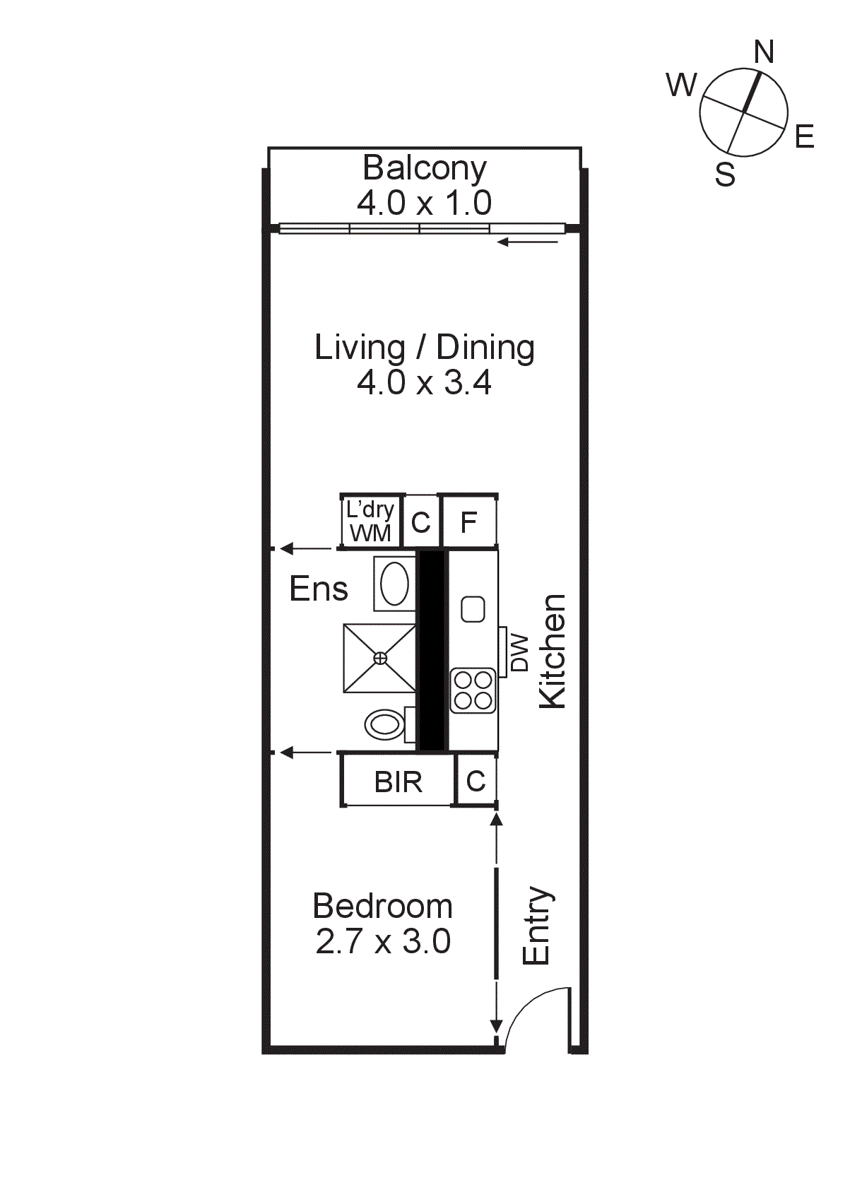 505/65 Coventry Street, Southbank VIC 3006 - Floorplan
