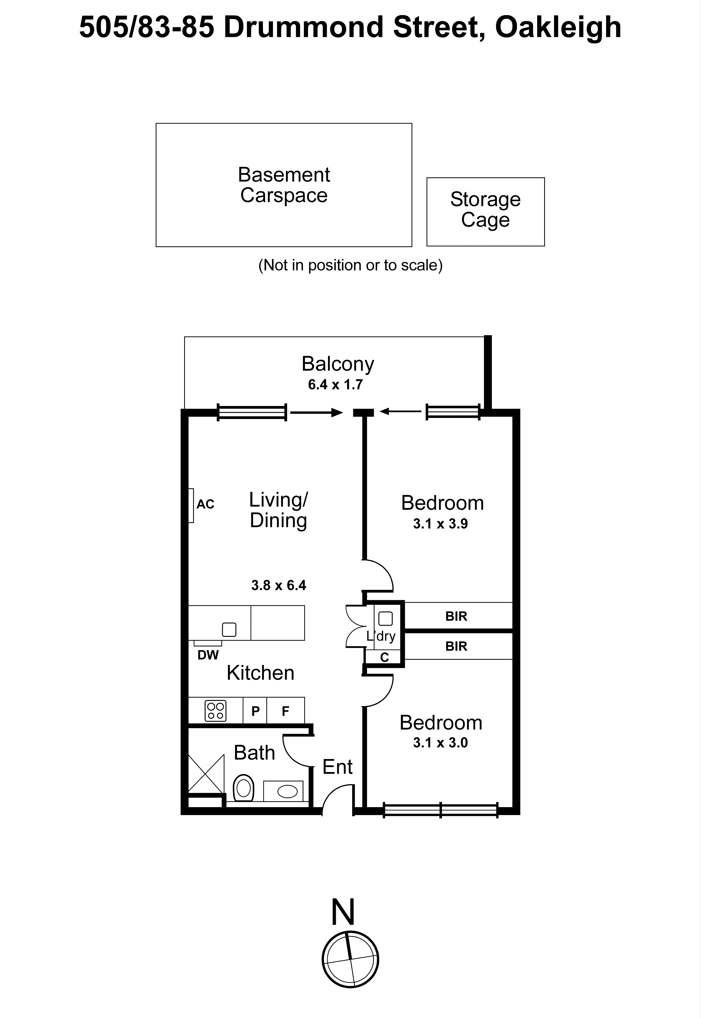 505/83-85 Drummond Street, Oakleigh VIC 3166 - Floorplan