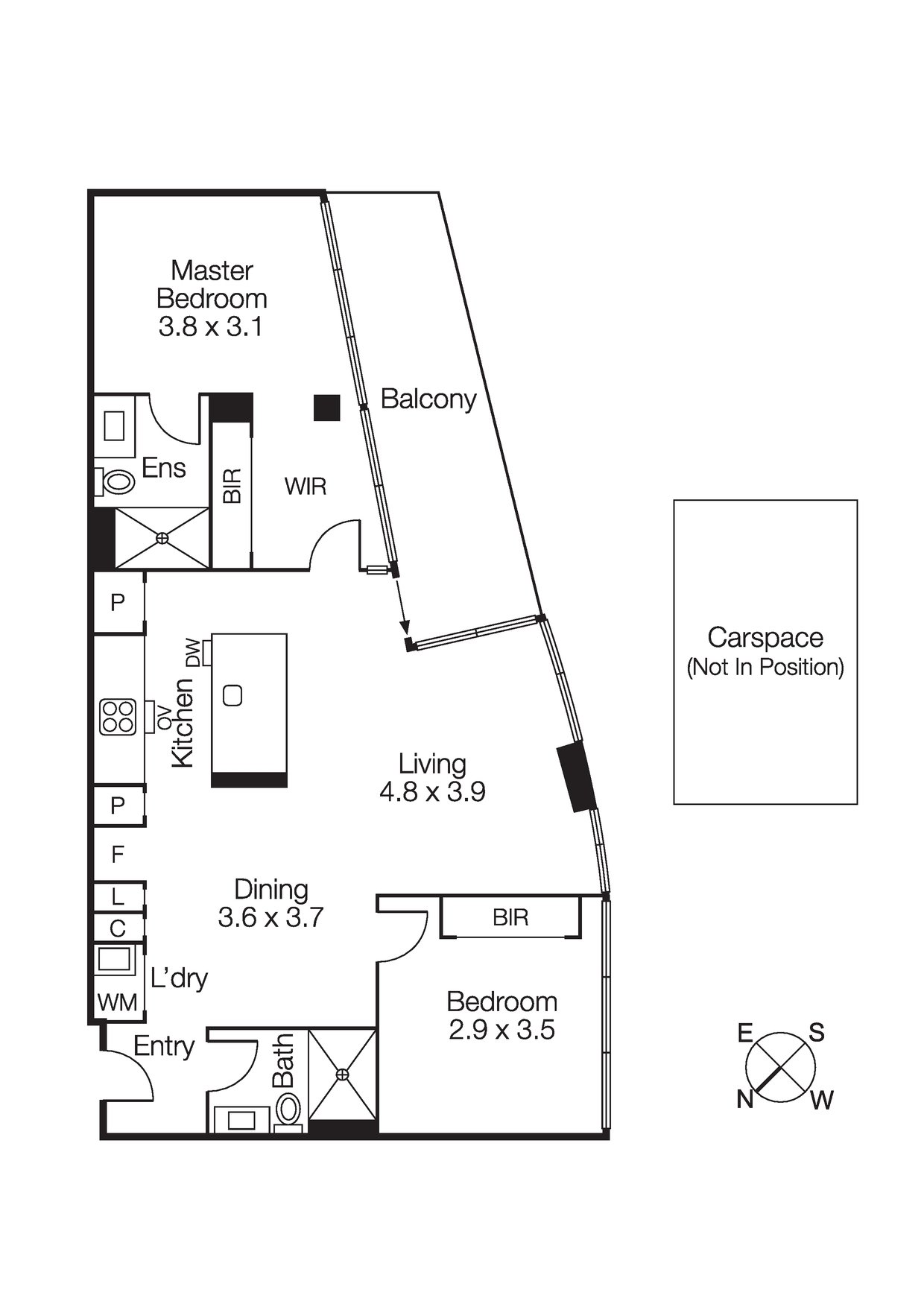506/12 Railway Walk North, Hampton VIC 3188 - Floorplan