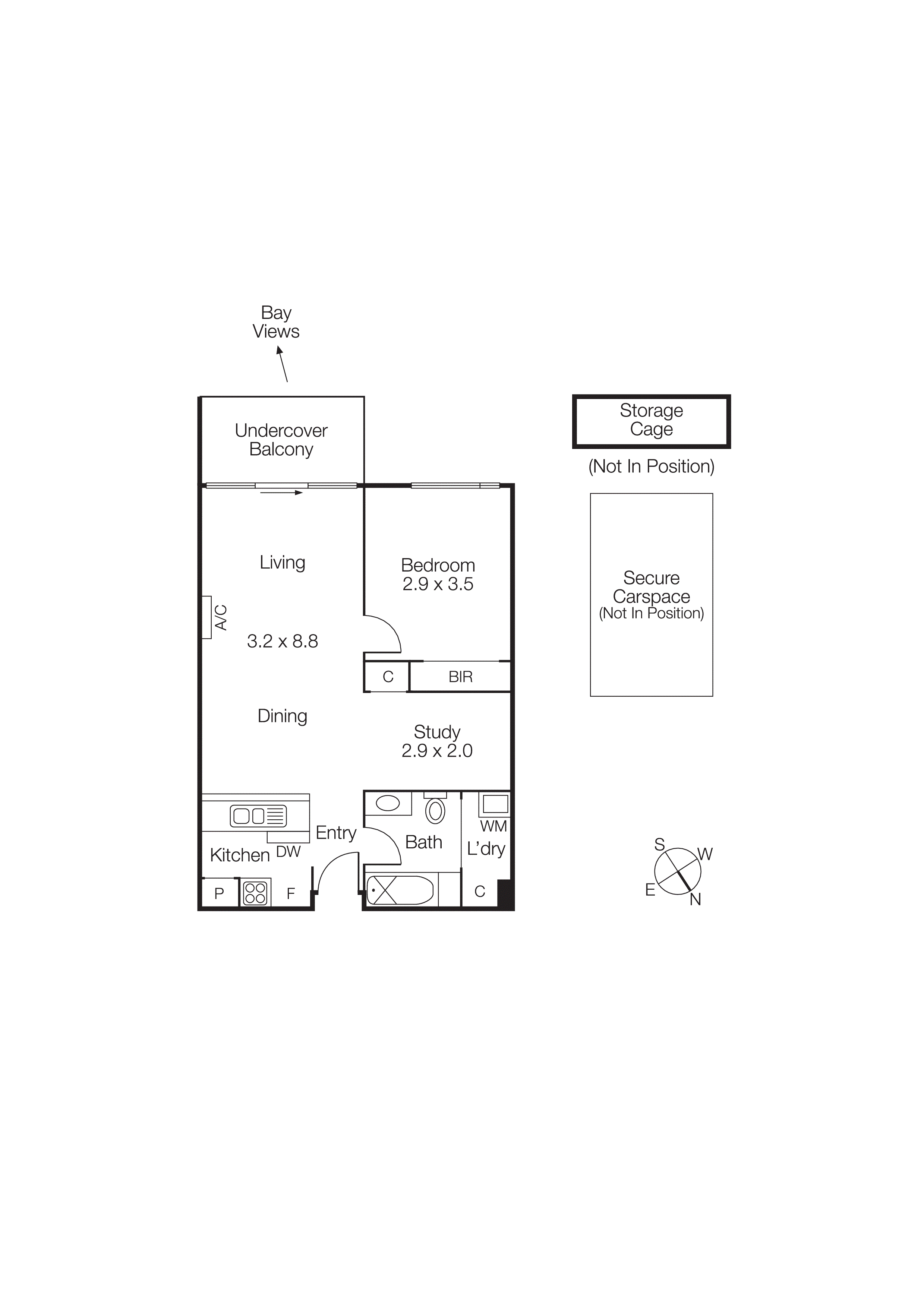 506/166 Rouse Street, Port Melbourne VIC 3207 - Floorplan