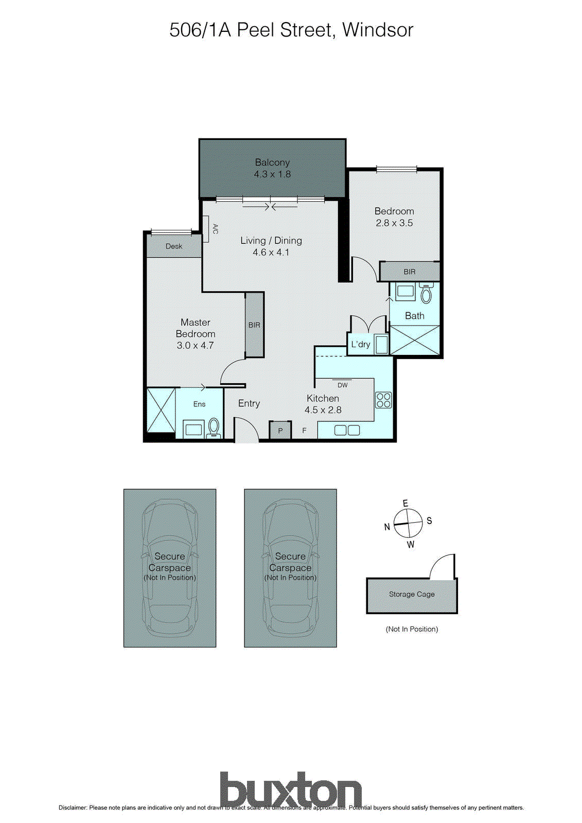 506/1a Peel Street, Prahran VIC 3181 - Floorplan