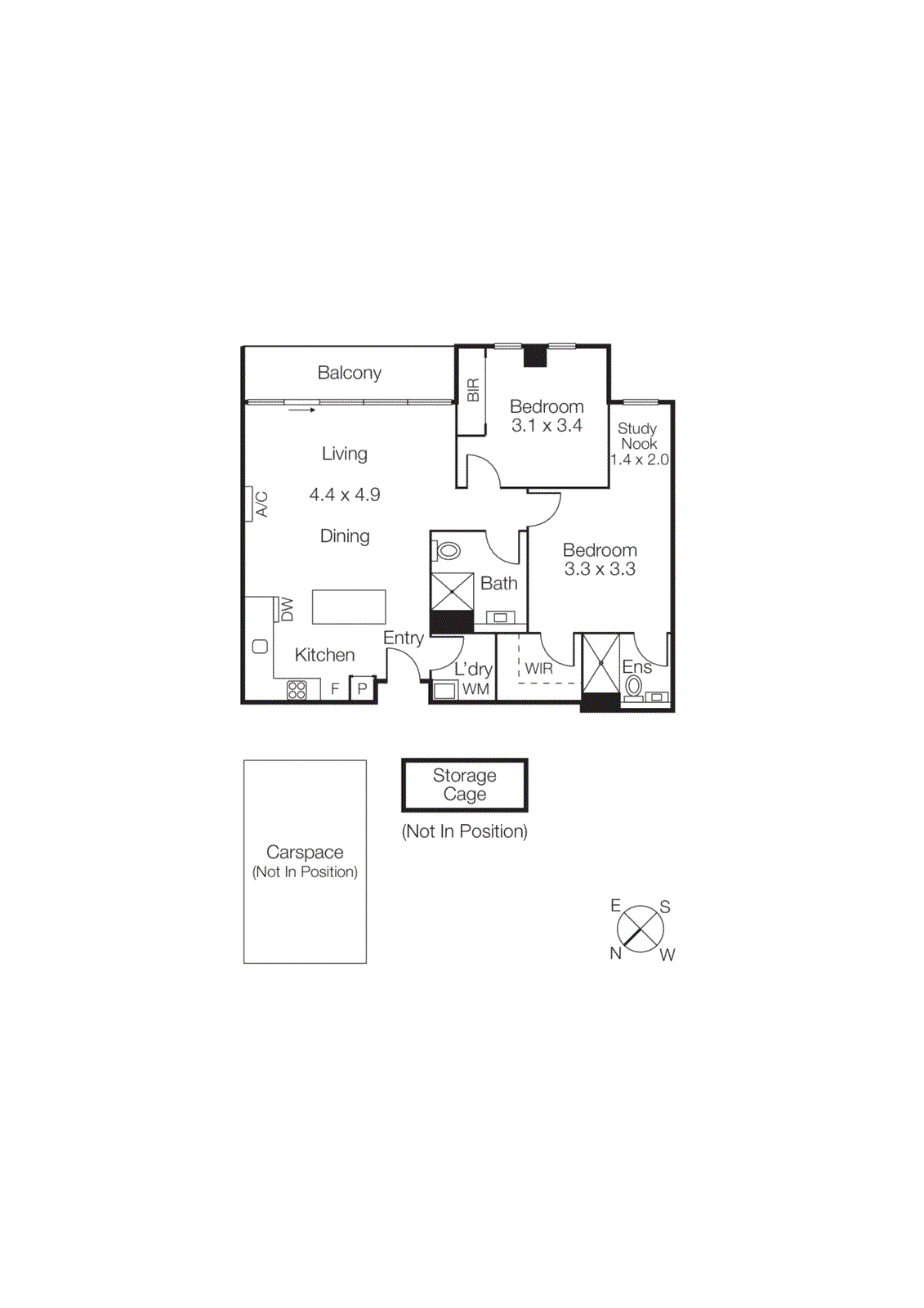 506/216 Rouse Street, Port Melbourne VIC 3207 - Floorplan