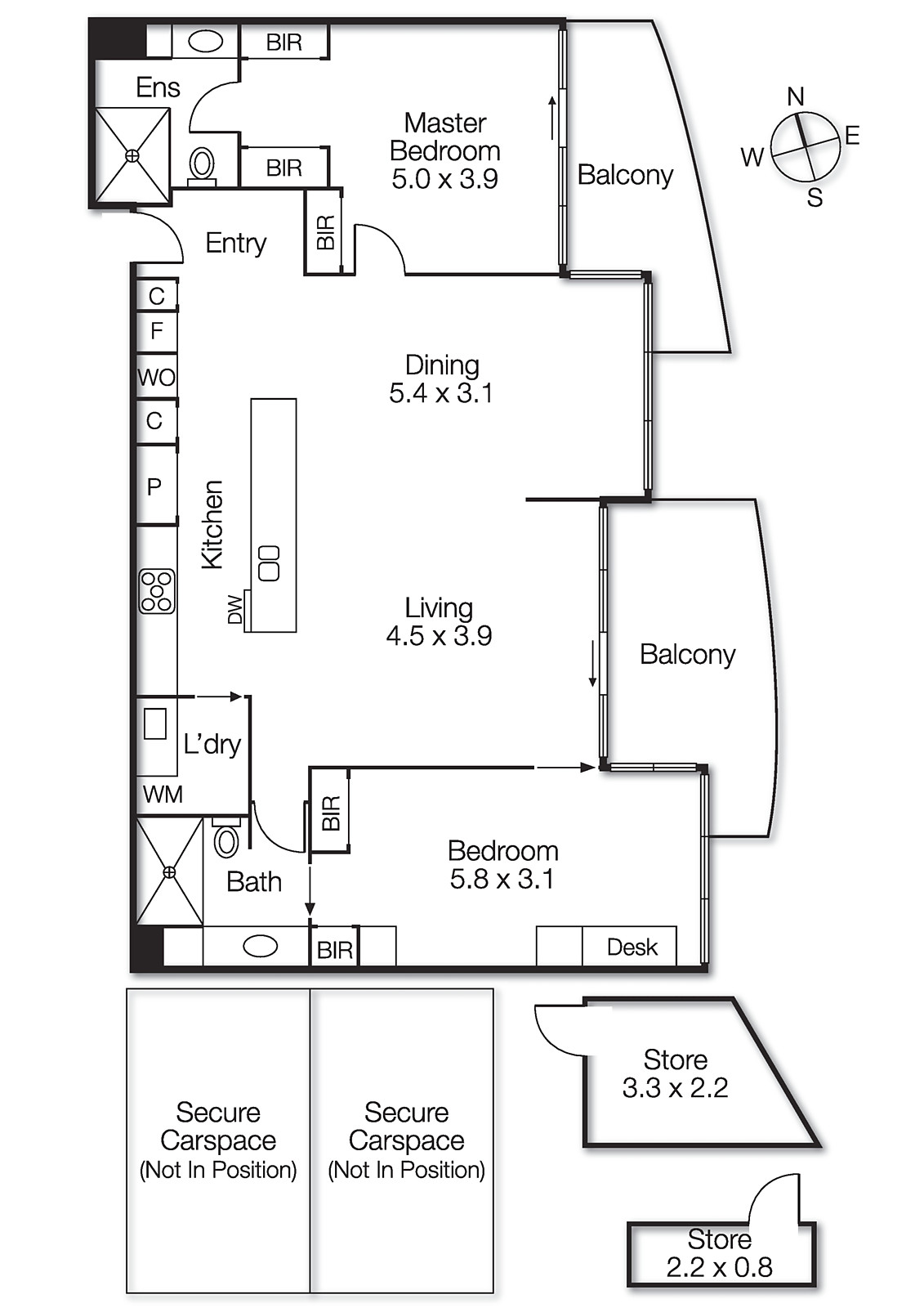 506/6 Victoria Street, St Kilda VIC 3182 - Floorplan