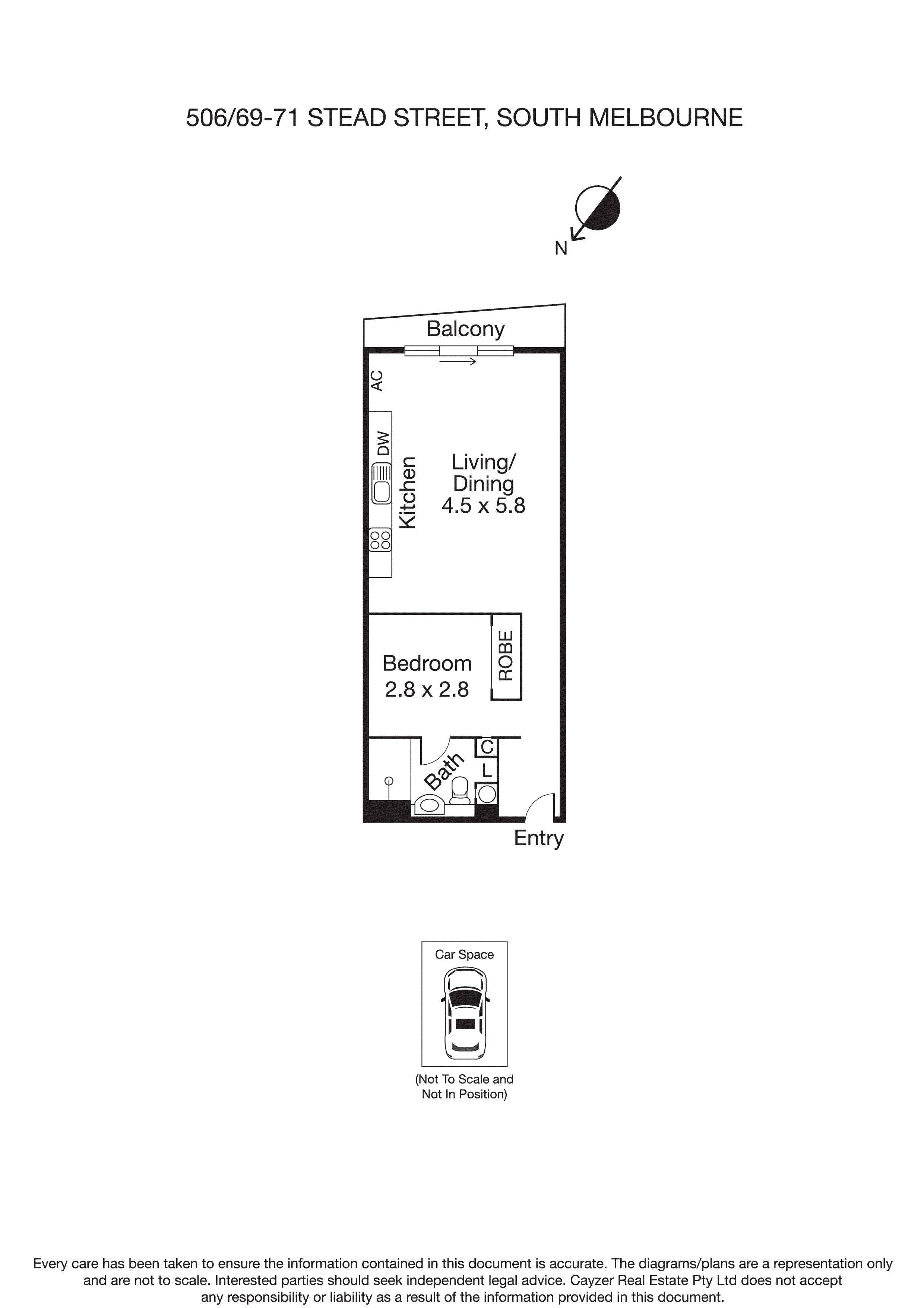 506/67-71 Stead Street, SOUTH MELBOURNE VIC 3205 - Floorplan