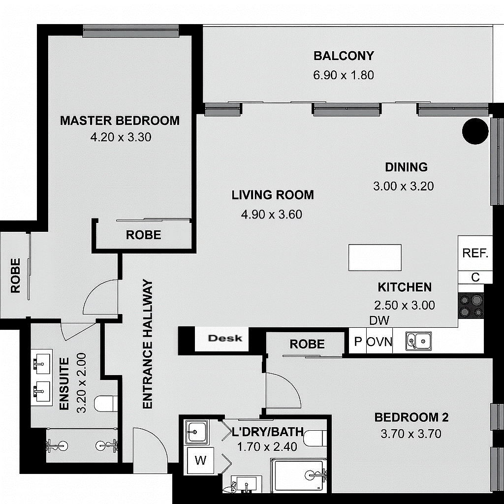 506/800 Chapel Street, South Yarra VIC 3141 - Floorplan