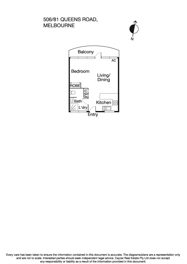 506/81 Queens Road, MELBOURNE VIC 3004 - Floorplan