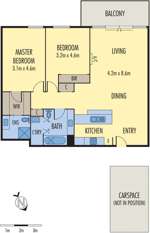 506G/93 Dow Street, Port Melbourne VIC 3207 - Floorplan