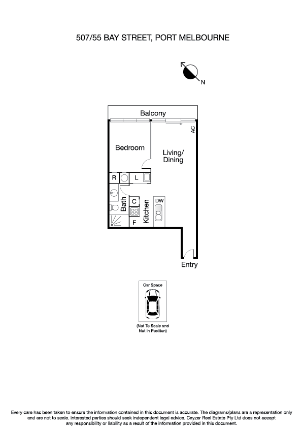 507/55 Bay Street, PORT MELBOURNE VIC 3207 - Floorplan