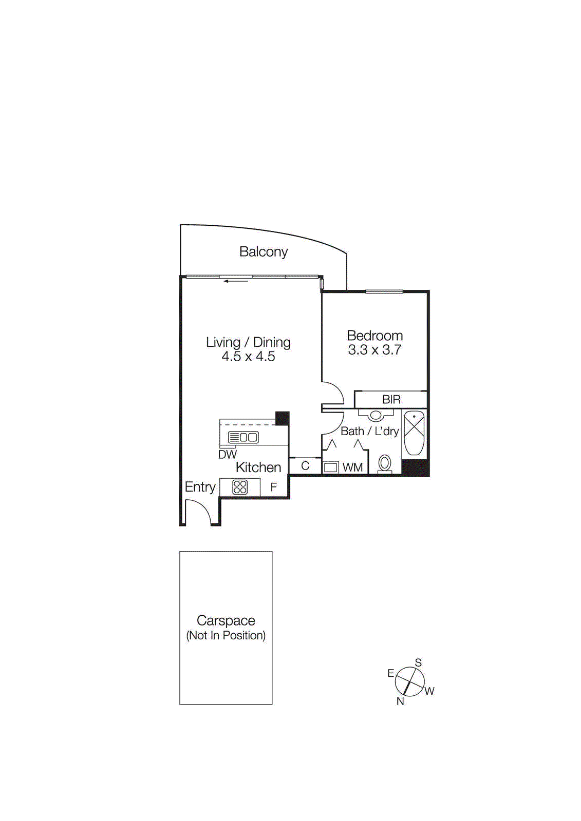 509/28 Bank Street, South Melbourne VIC 3205 - Floorplan
