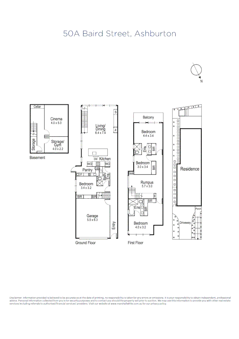 50A Baird Street, Ashburton VIC 3147 - Floorplan