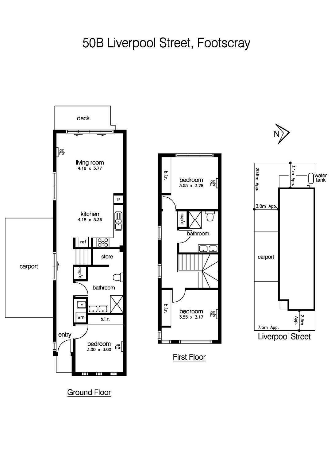 50B Liverpool Street, FOOTSCRAY VIC 3011 - Floorplan