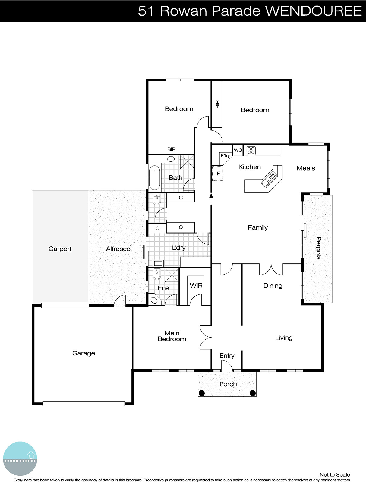 51 Rowan Parade, Wendouree VIC 3355 - Floorplan