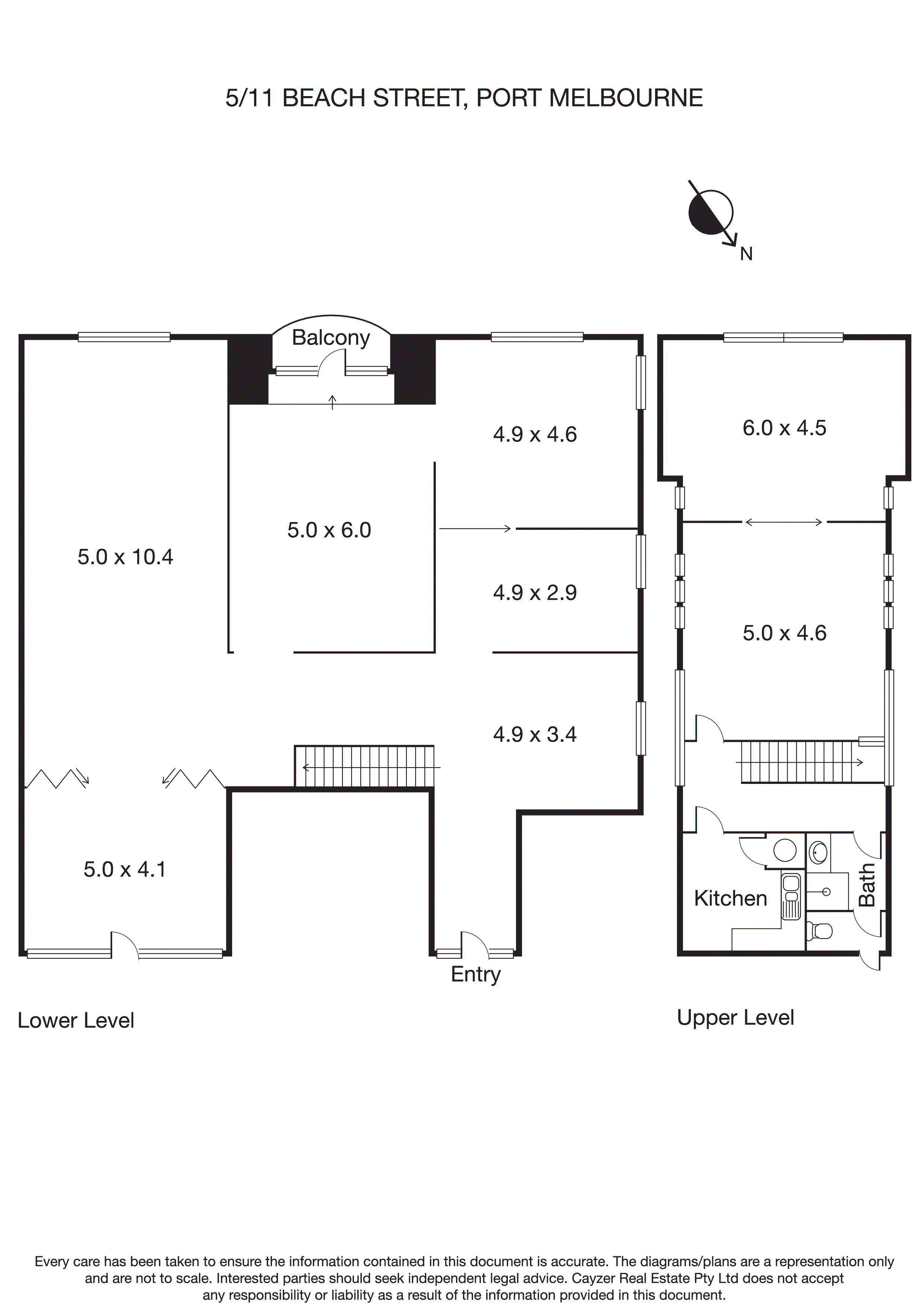 5/11 Beach Street, PORT MELBOURNE VIC 3207 - Floorplan