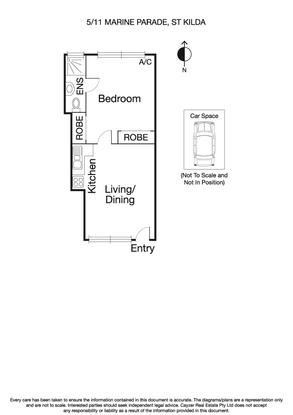 5/11 Marine Parade, ST KILDA VIC 3182 - Floorplan