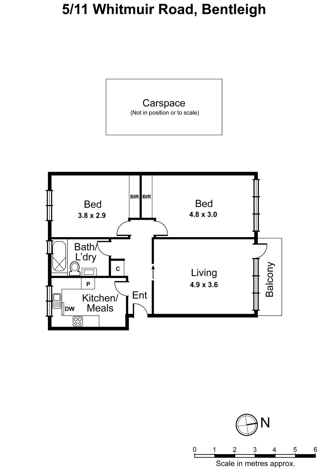 5/11 Whitmuir Road, Bentleigh VIC 3204 - Floorplan