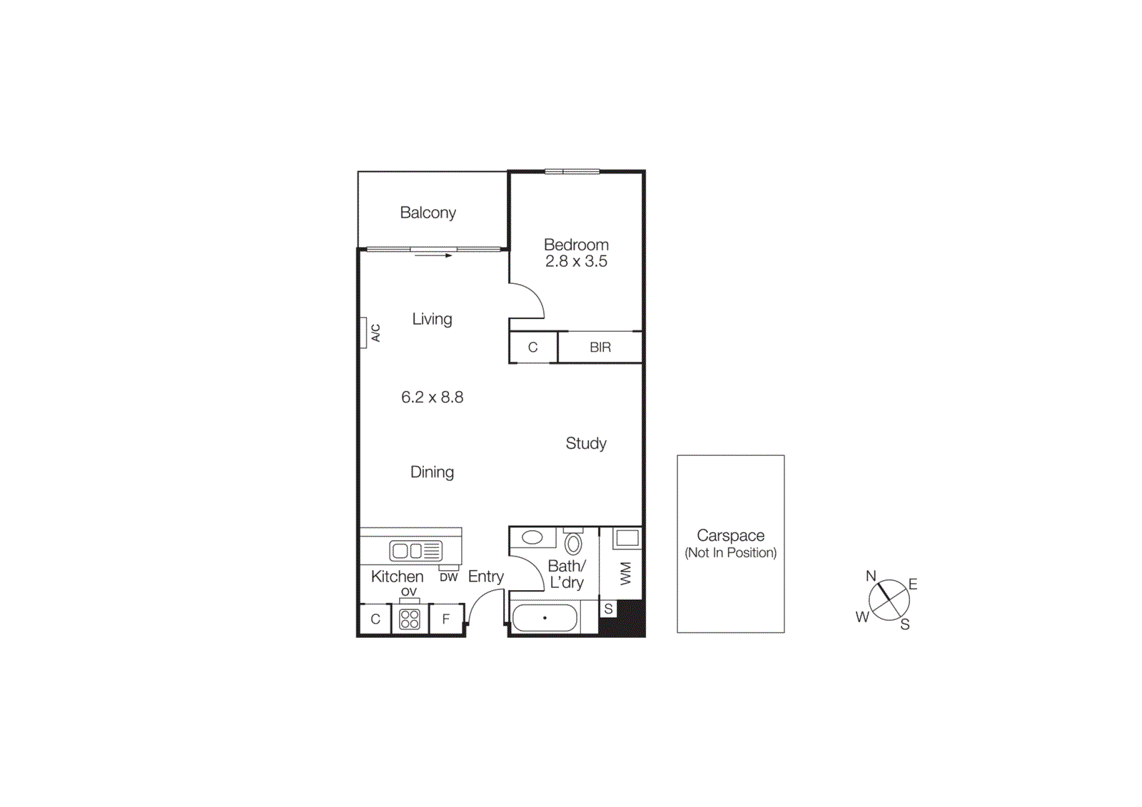 512/166 Rouse Street, Port Melbourne VIC 3207 - Floorplan