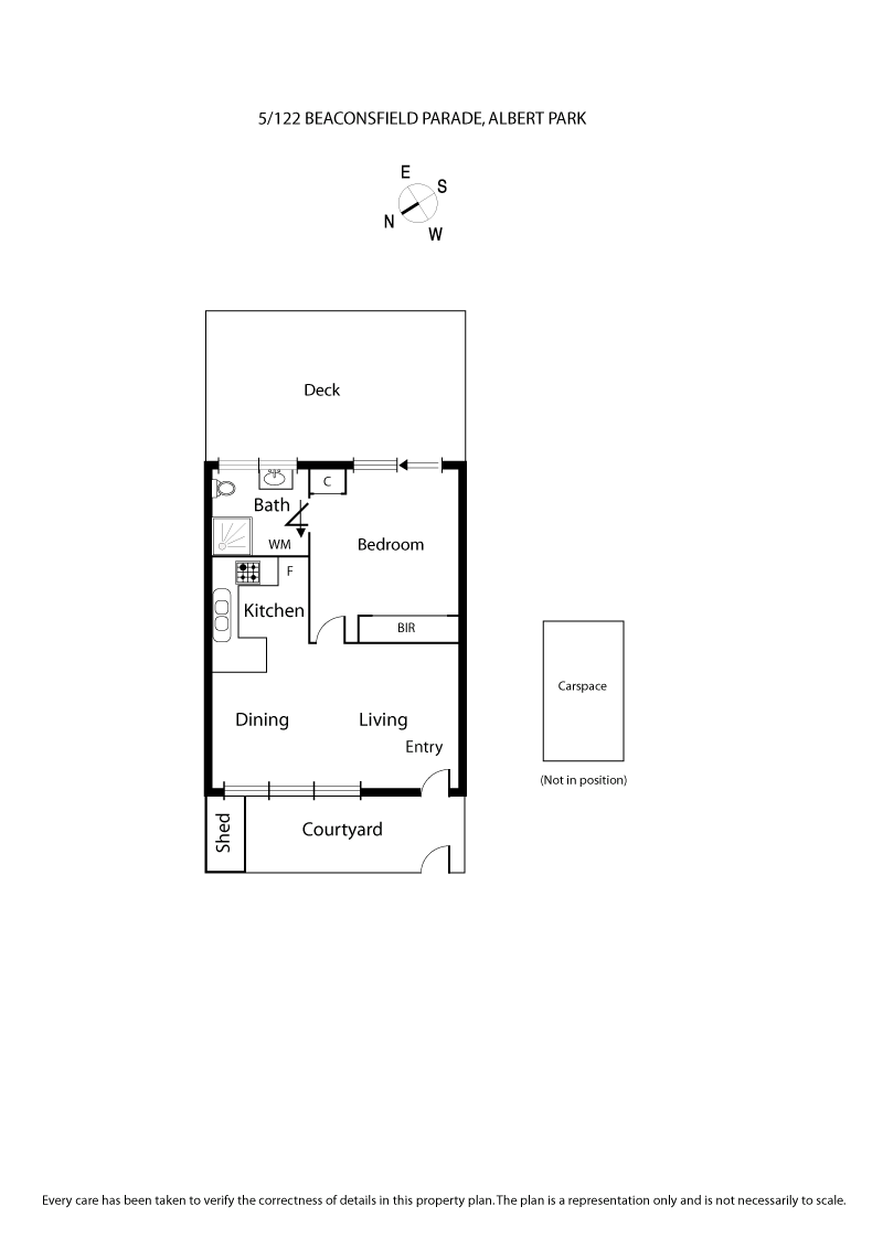 5/122 Beaconsfield Parade, ALBERT PARK VIC 3206 - Floorplan