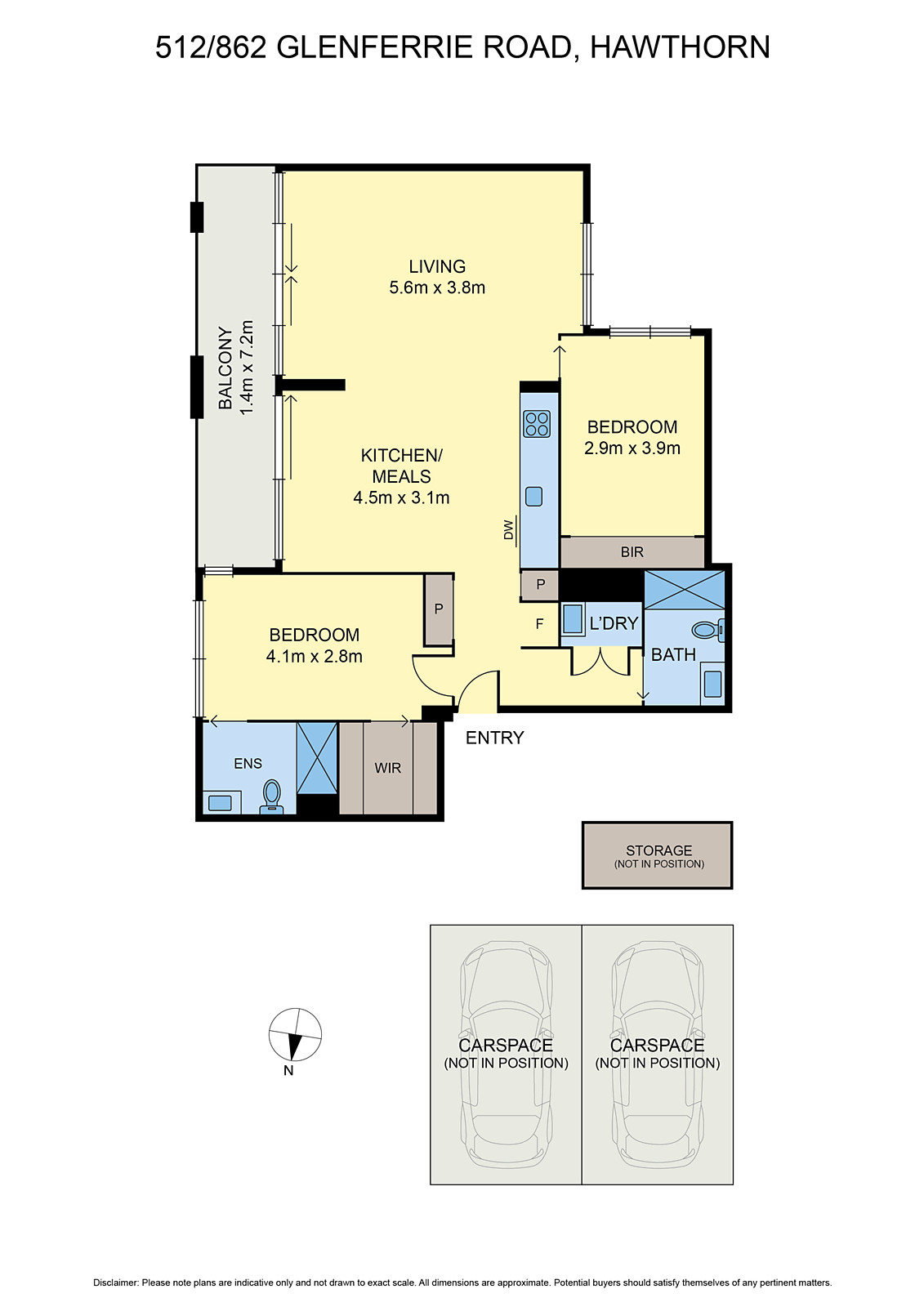 512/862 Glenferrie Road, Hawthorn VIC 3122 - Floorplan