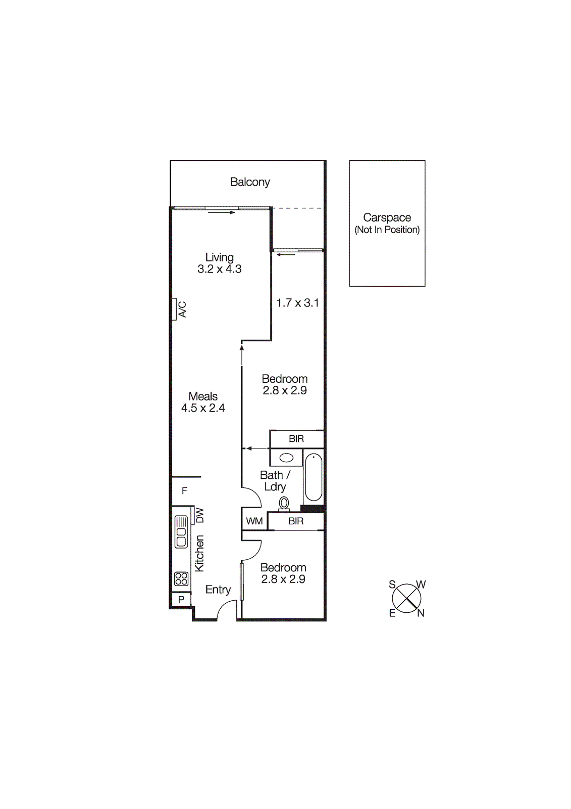 512/99 Nott Street Street, Port Melbourne VIC 3207 - Floorplan