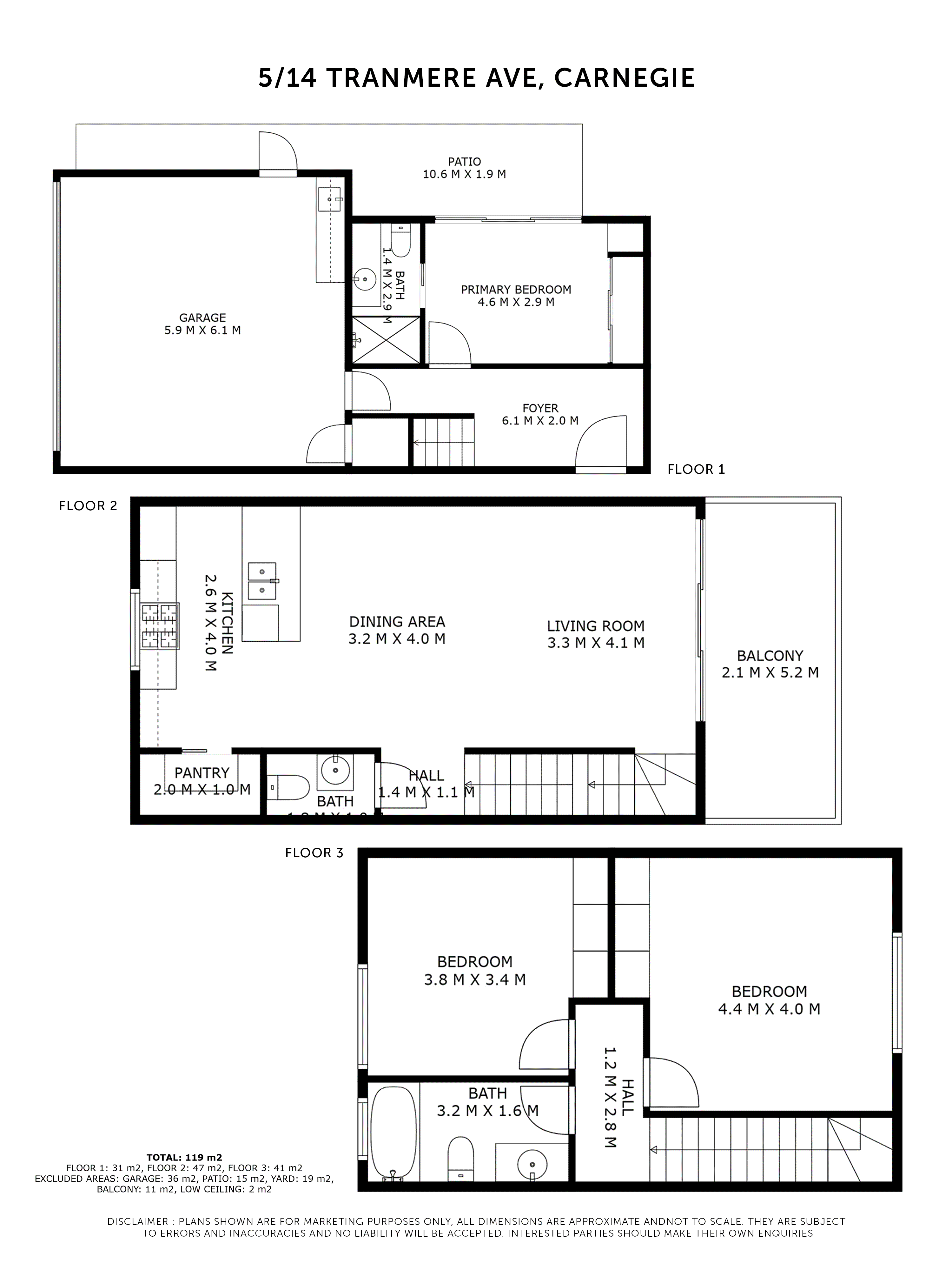 5/14 Tranmere Avenue, Carnegie VIC 3163 - Floorplan