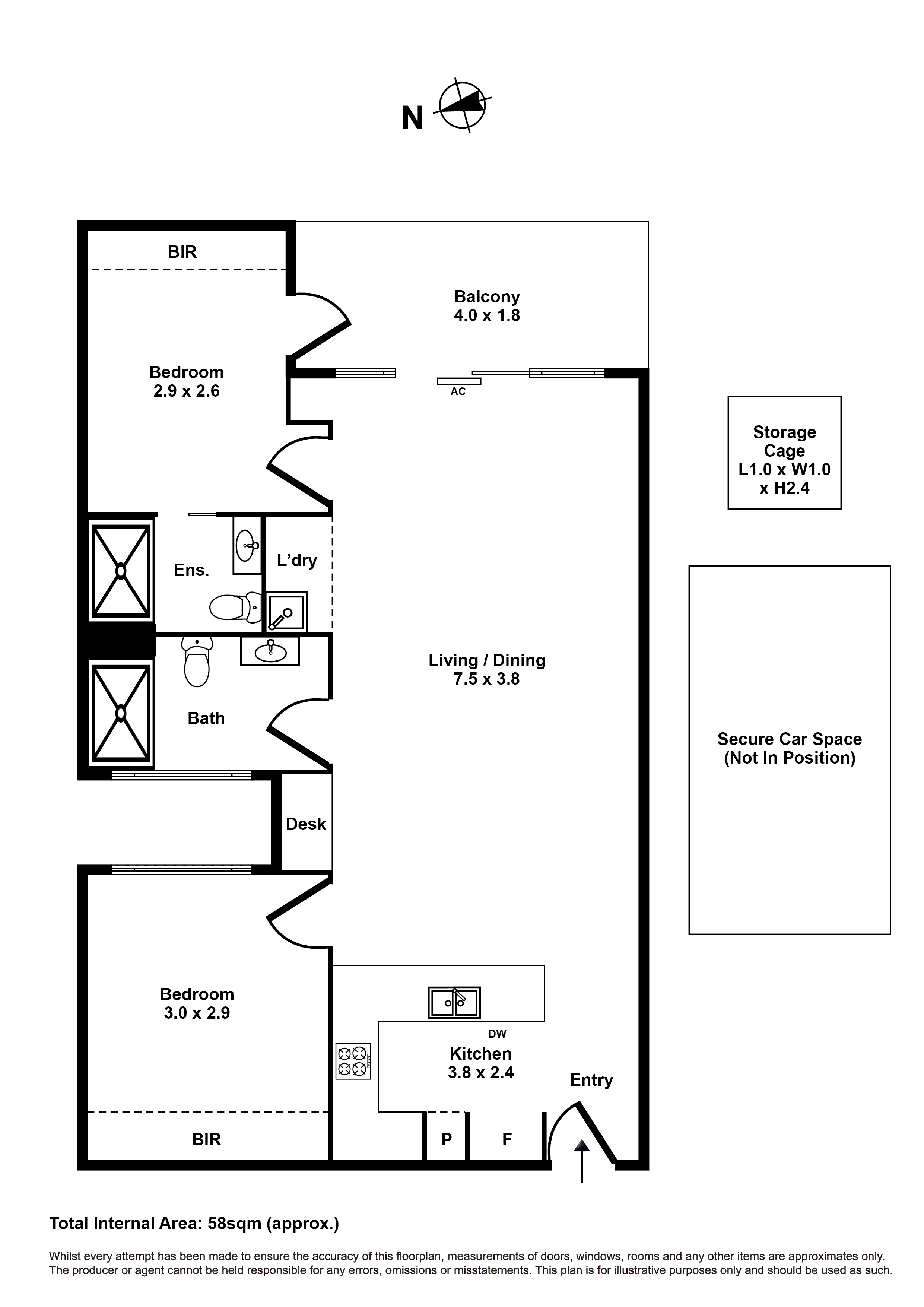 514/90 Buckley Street, Footscray VIC 3011 - Floorplan